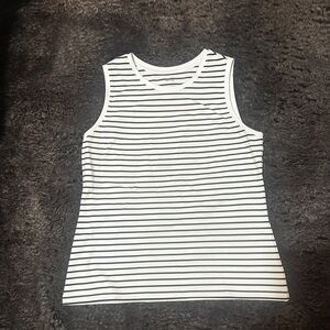 Christian Siriano Striped Sleeveless Top